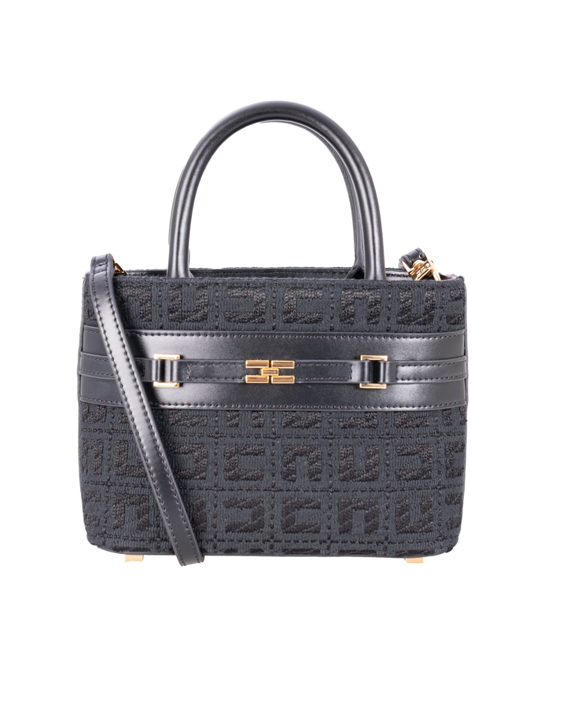 shop ELISABETTA FRANCHI  Borsa: Elisabetta Franchi shopper piccola in tessuto jacquard con morsetto.
Morsetto logo in metallo dorato.
Tracolla removibile per portabilità a spalla.
Accessorio in metallo dorato.
Dimensioni: 19 x 14,5 x 8,5 cm.
Composizione: 99% Cotone 01% Altre fibre.
Made in Italy.. BS09A47E2-110 number 193816